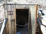 Entrance to the Vulture Mine gold mine shaft.