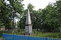 Soviet monument in the village