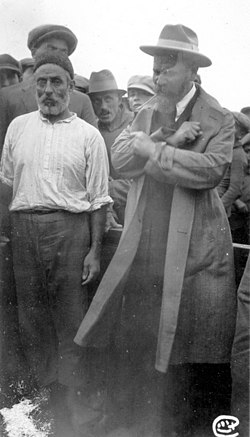 חיים בוגרשוב מספיד את קרצ'בסקי בהלווייתו, 1925
