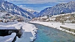 Kalam Valley in Behrain during winter