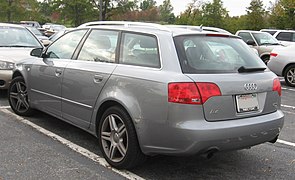 Face arrière de l'Audi A4 (B7) Avant (États-Unis)