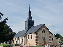 The church in Barneville-sur-Seine