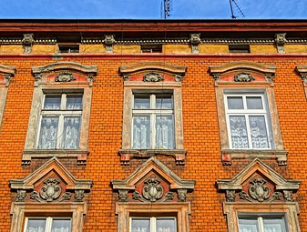 Detail of the facade decoration