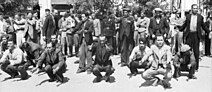 Jews forced to perform calisthenics during the Eleftherias Square roundup