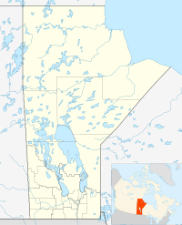 Map showing the location of Atikaki Provincial Wilderness Park