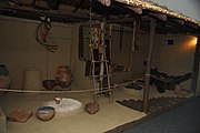 Interior reconstruction of a Cucuteni-Trypillian house in the Archaeology Museum Piatra Neamț, Romania.