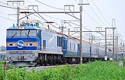 「北斗星」を牽引する501号機（2010年9月）