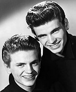 Everly Brothers' pompadour haircuts