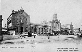 Vue complète des trois pavillons principaux avant la pose de la fontaine Montefiore.