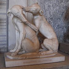 Statue of Roman sight-hounds
