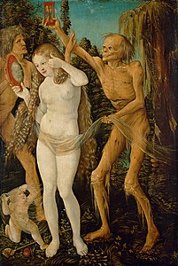 Hans Baldung, Les Trois Âges et la Mort[6], Kunsthistorisches Museum Wien.