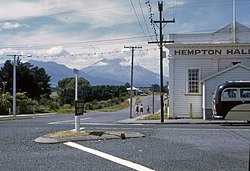 Hempton Hall in Ōkato in 1968