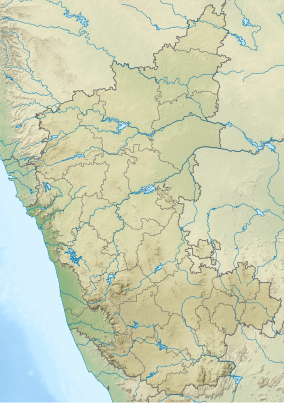 Map showing the location of Kali Tiger Reserve