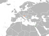 Location map for Israel and Slovenia.