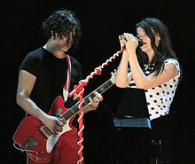 The White Stripes performing at the O2 Wireless Festival in 2007