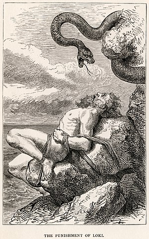 "The Punishment of Loki", by Louis Huard.