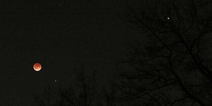 Minneapolis, MN, 7:40 UTC wide angle with Mars