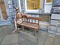 The bench and statue of General Stanisław Maczek