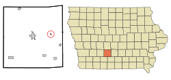 Location of Patterson, Iowa