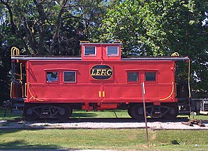 Caboose in Darlington Park