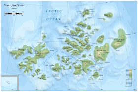 Carte de la terre François-Joseph.