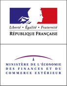 Logo du ministère de l’Économie, des Finances et du Commerce extérieur de 2012.