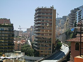 Overlooking Saint Michel from the east looking towards Moneghetti to the west