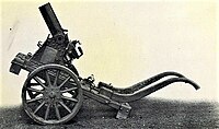 Mortier de 75 Mle 1915 On Cart