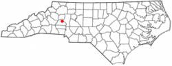 Location of Claremont, North Carolina
