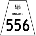 Highway 556 marker