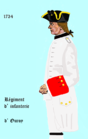 régiment d’Ourouer de 1734 à 1740