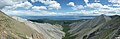 Panoramic view of Lake Khövsgöl, Mongolia.