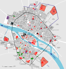 Plan de Paris vers 1300-1330.