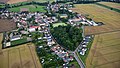 Aerial view of Räckelwitz/Worklecy village, 2017