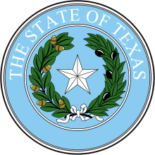 Description de l'image Seal of Texas.svg.