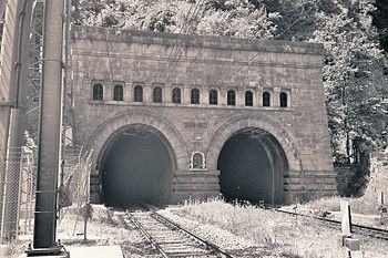 O Túnel Simplon do lado italiano