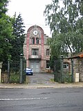 Ancien siège social de Cellatex à Givet (photo de 2012). Ce bâtiment a été construit au début du vingtième siècle.