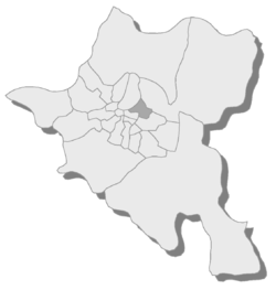 Position of Poduyane in Sofia
