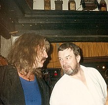 Tony Ashton with Jon Lord, a gig at the Hotel Post, March 1990