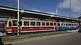 Rame garée au terminus de la ligne