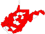 County distribution map.