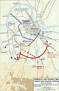 Battle of Nashville, situation about 1300 Hours (December 15, 1864)