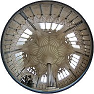 Fisheye used to capture entire Wells Cathedral Chapter House room