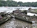 Le cimetière de bateaux de Kerhervy.