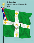 2e bataillon du 93e régiment d'infanterie de ligne ci-devant Enghien de 1791 à 1793