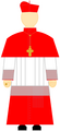 Choir dress of a cardinal