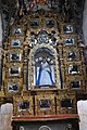 Vista del retablo de la Virgen del Rosario.