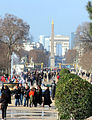 The Axe historique seen from the Tuileries Garden.