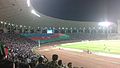 Big flag of Azerbaijan during the Europa League group match.