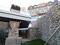 Pillars of the aqueduct and the fortification wall